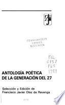Antología poética de la generación del 27