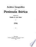 Archivo geográfico de la Península Ibérica