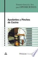 Ayudantes Y Pinches de Cocina. Temario General Y Test. E-book.
