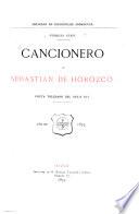 Cancionero de Sebastian de Horozco, poeta toledano del siglo XVI