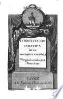 Constitución política de la Monarquía española