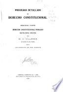 Derecho constitucional peruano: Programa detallado de derecho constitucional
