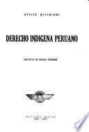 Derecho indígena peruano