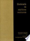 Diccionario de escritores mexicanos siglo XX
