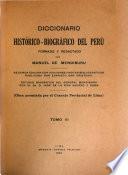 Diccionario histórico-biográfico del Perú