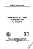 Documentación Del Archivo Municipal de Avila