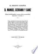 El erudito español, d. Manuel Serrano y Sanz
