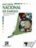 Encuesta Nacional de Empleo. Aguascalientes. 1996