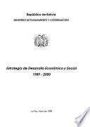Estrategia de desarrollo económico y social, 1989-2000