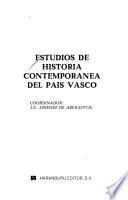 Estudios de historia contemporánea del País Vasco
