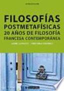 Filosofías postmetafísicas