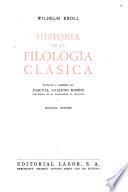 Historia de la filología clásica
