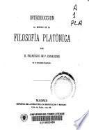 Introducción al estudio de la filosofía platónica