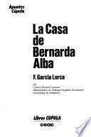 La casa de Bernarda Alba, F. García Lorca