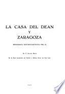 La Casa del Deán y Zaragoza