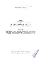 Lorca y la generación del 27