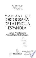 Manual de ortografía de la lengua española