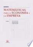 Matemáticas para la economía y la empresa