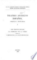 Teatro antiguo español: La serrana de la vera (1916)